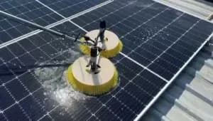 Cleaning solar panels